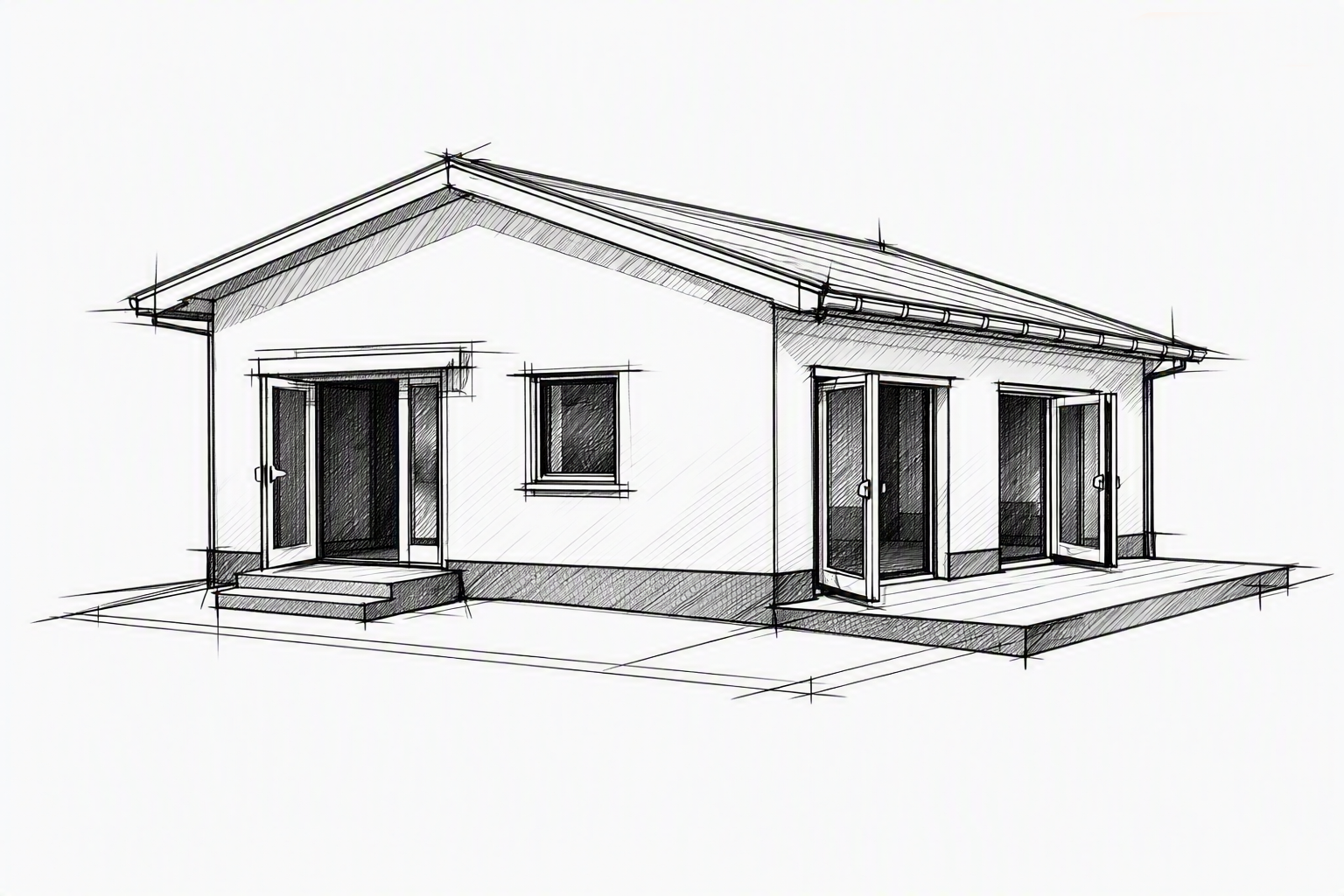 Haus Türen offen